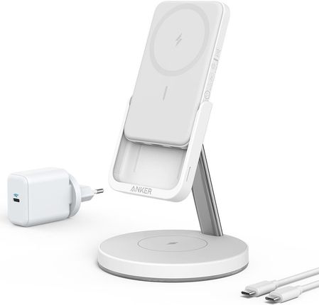 Anker 633 Magnetic Wireless Charger (Maggo) White (B25A7321)