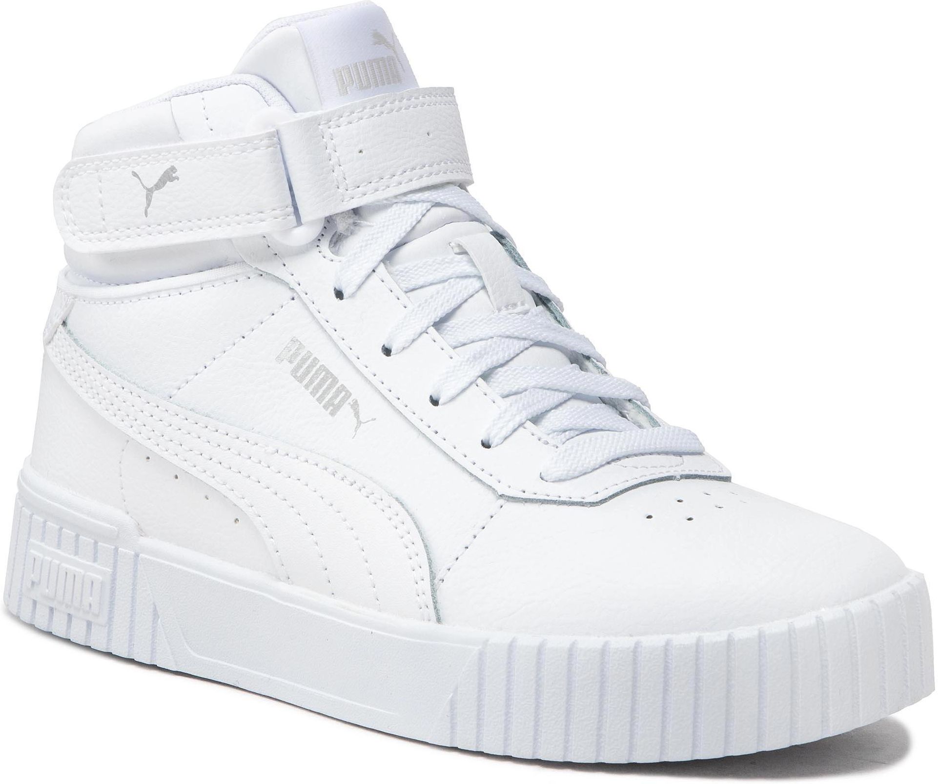 サナ Sneakersy PUMA - Carina 2.0 Mid Jr 387376 02 Puma White