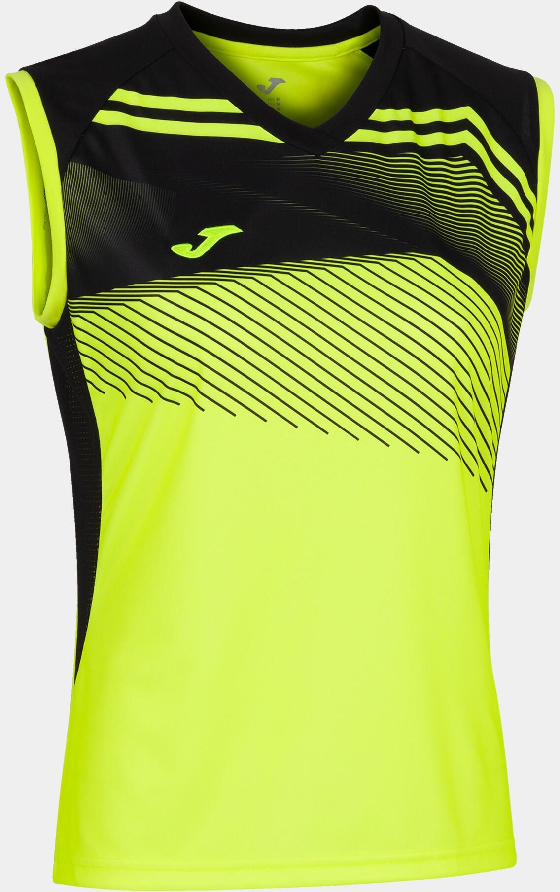 Camiseta Joma supernova III negro blanco - Tejido de raflán - Zona de Padel