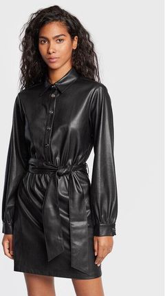 faux leather dress pants Side Slit Faux Leather Flare Leg Dress Pants