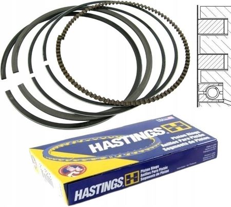 Hastings Piston Ring Pierścienie Tłokowe Buick Pontiak Quad 2 3 92 Mm 2M4468