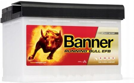 Banner Akumulator Running Bull Pro Efb 75Ah Kielce 57511