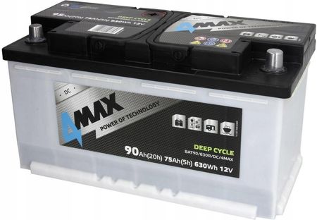 4Max Akumulator 12V 90Ah P Plus Deep Cycle Bat90 630R Bat90 630R Dc 4Max