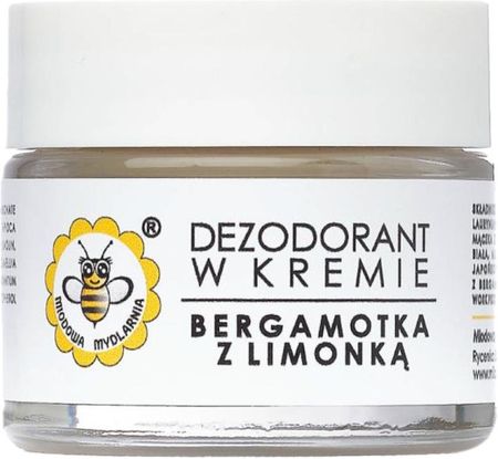 Miodowa Mydlarnia Dezodorant W Kremie Bergamotka Z Limonką 55 G