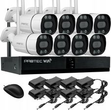 PROTEC KOMPLETNY ZESTAW WIFI 8 KAMER 3MPX DO MONITORINGU WIFIKIT8CH3MPBD