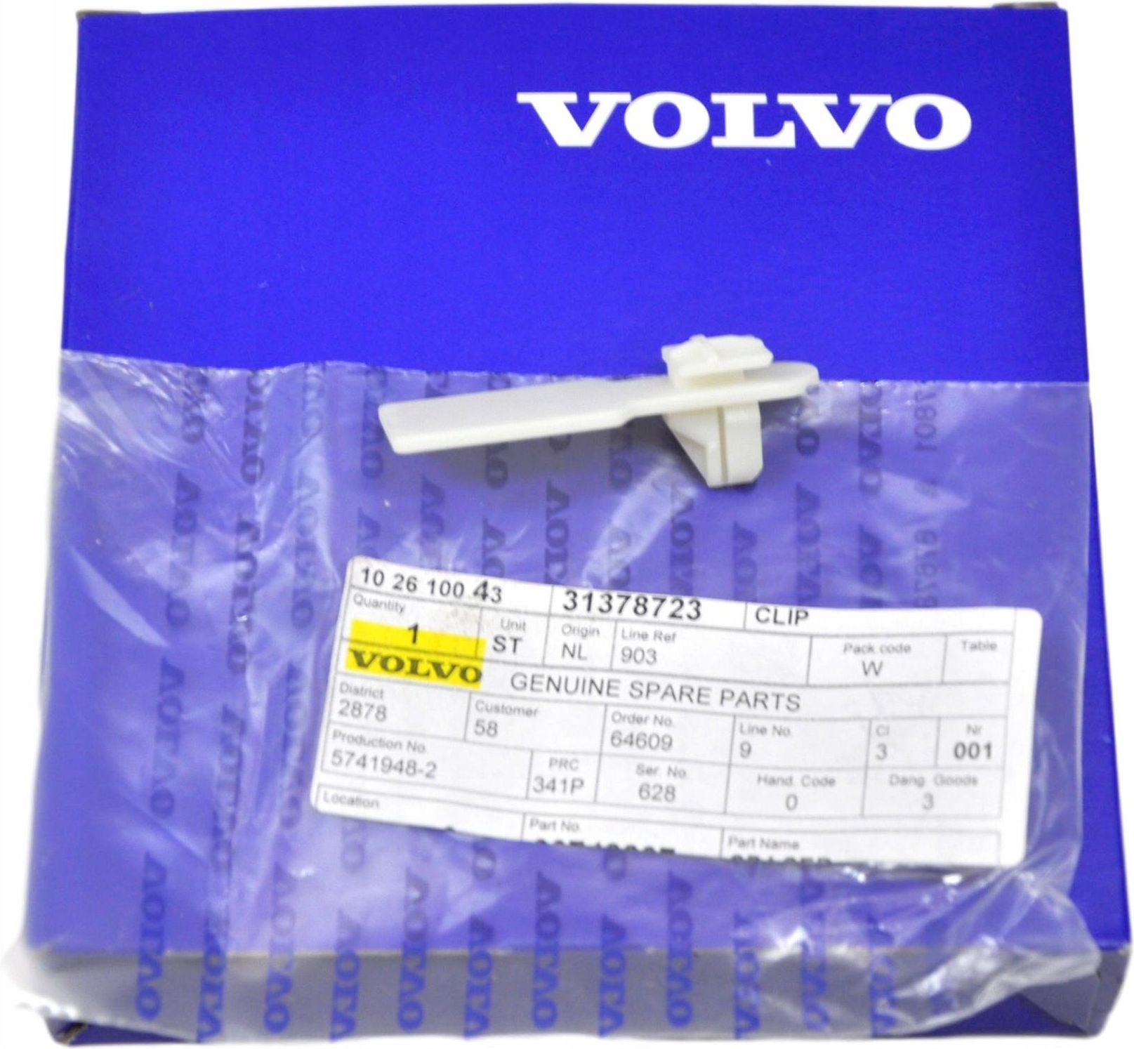 Listwa boczna Volvo Oe Volvo V40 V40Cc Spinka Zewn Listwy Progowej Oe ...