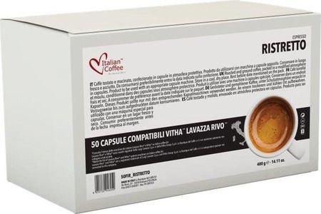 Italian Coffee Ristretto - 50 kapsułek kompatybilnych z Lavazza Firma