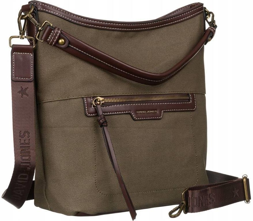 Listonoszka materiałowa David Jones 68013 KHAKI Ceny i opinie Ceneo.pl