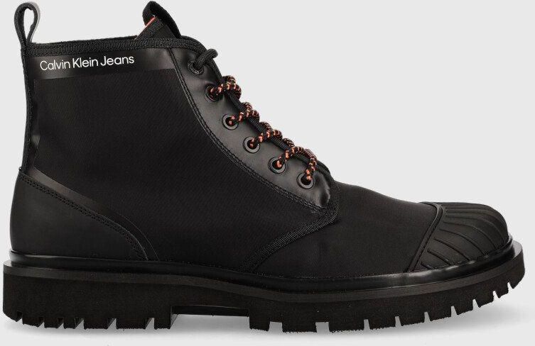 calvin klein jeans lug mid lace up boot