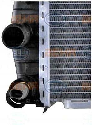 8MK 376 716-231 HELLA Radiatore motore per veicoli senza aria