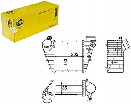 Hella Intercooler Vw Golf 4 Skoda Octavia 19Tdi 8Ml 376 700 704