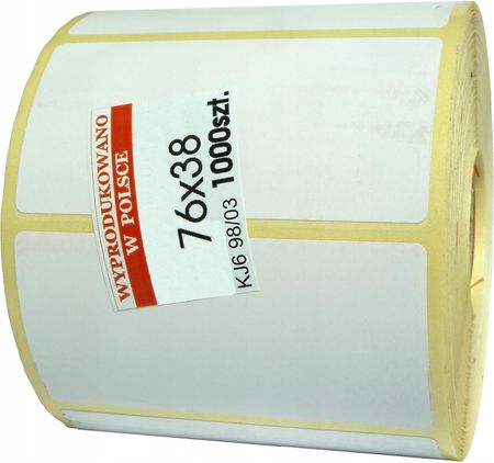 Matias Etykiety Termotransferowe Białe Papierowe 76X38 Fv
