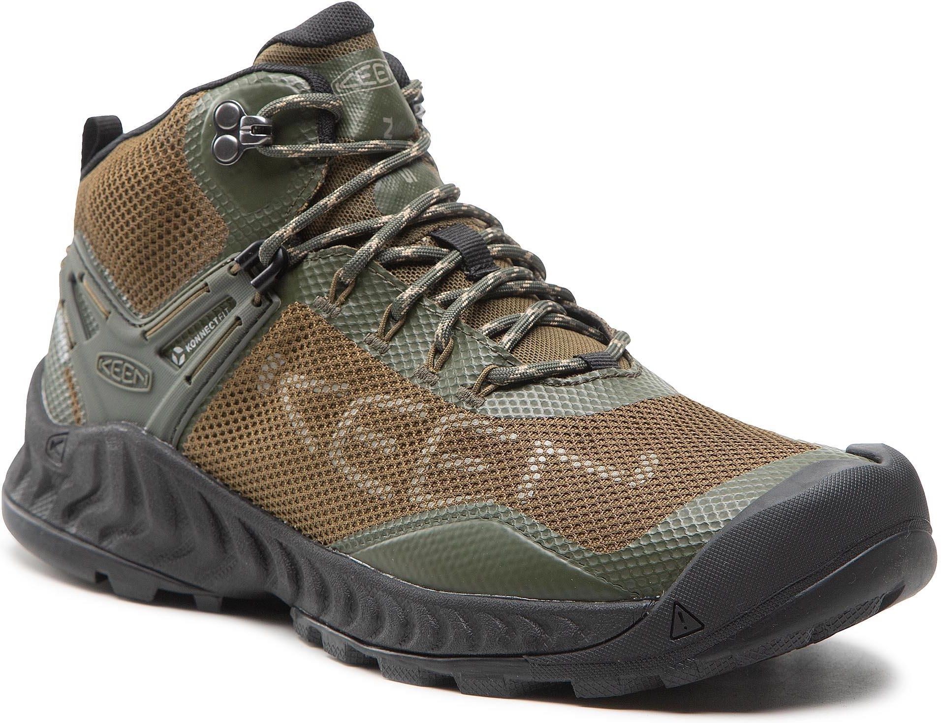Buty trekkingowe Keen Nxis Evo Mid Wp 1026678 Forest Night Dark Olive Ceny i opinie Ceneo.pl
