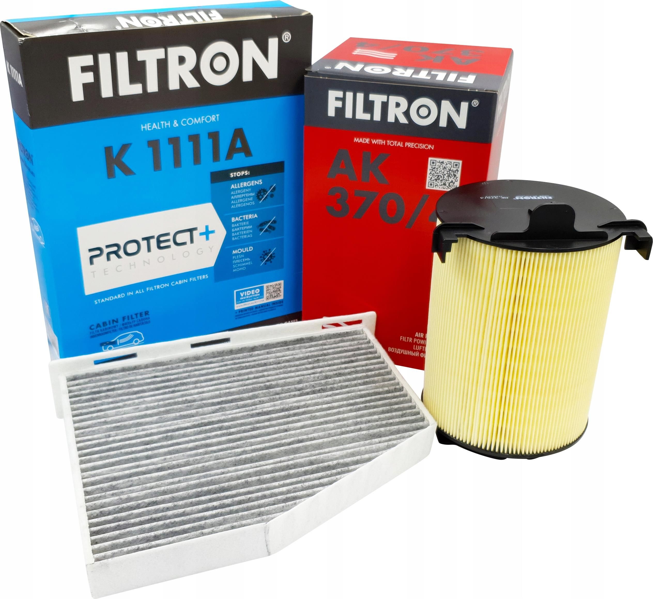 Filtron Zestaw Filtrów Skoda Octavia Ii 1 6 102Km Ak3704 K1111A ...