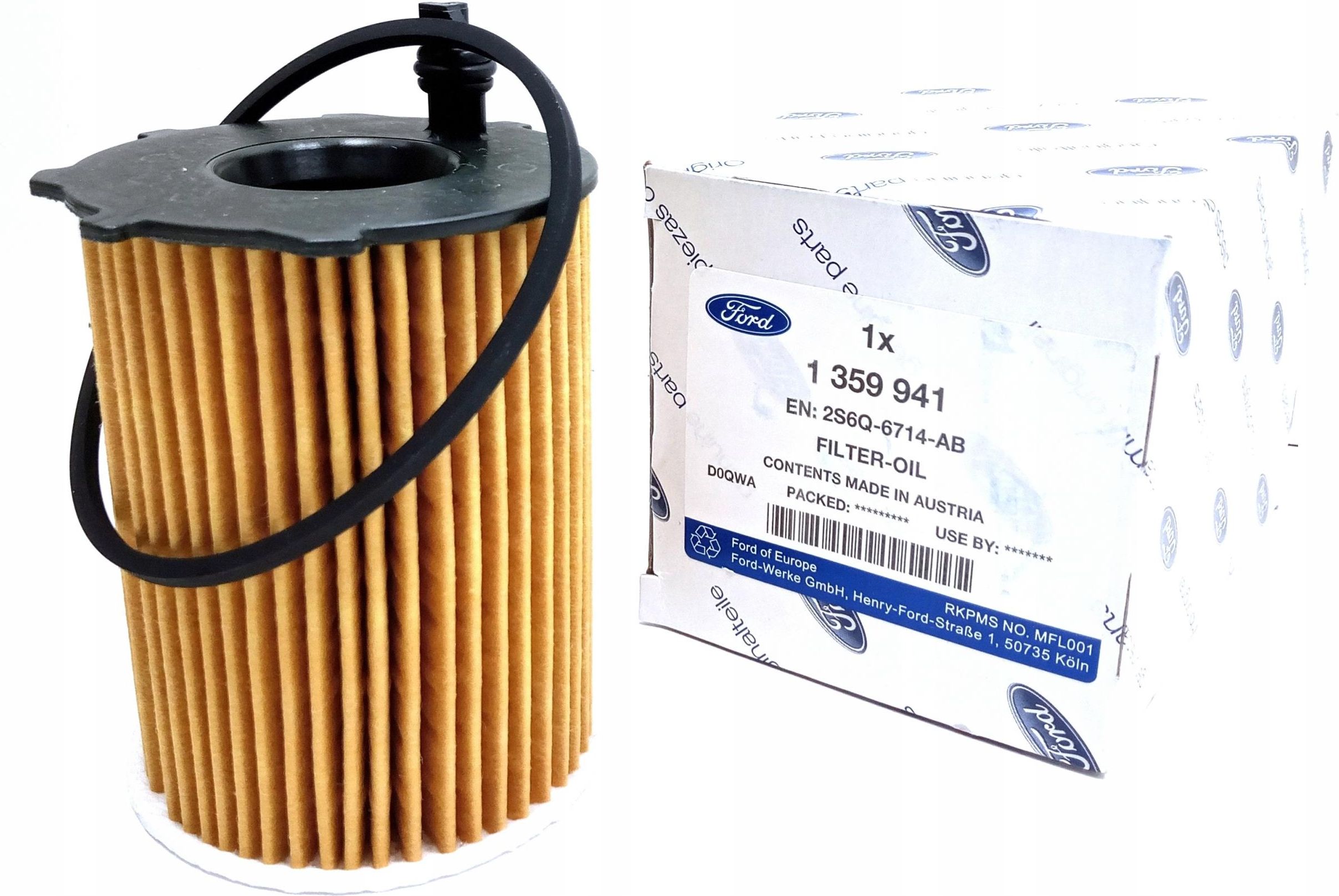 Ford Oe Filtr Oleju SMax Kuga BMax Mondeo Focus 16 Tdci 1359941 ...