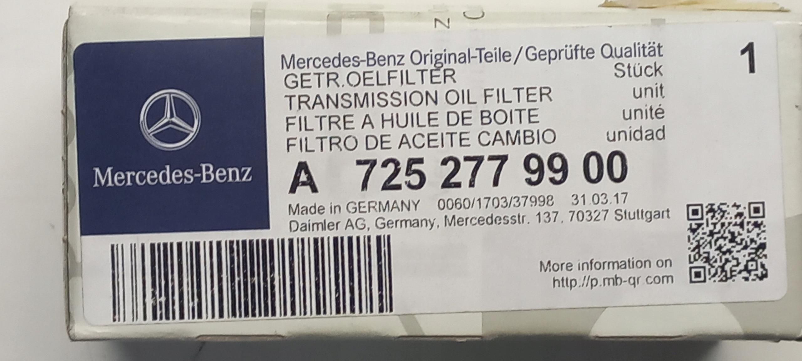 Filtr oleju MercedesBenz Oe Filtr Oleju Skrzyni Biegów Mercedes A