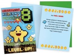 Zdjęcie Kukartka Karnet Urodziny 8 Level Up - Lipiany