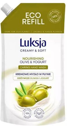 Luksja Creamy & Soft Odżywcze Kremowe Mydło W Płynie Oliwka I Jogurt Zapas 400Ml