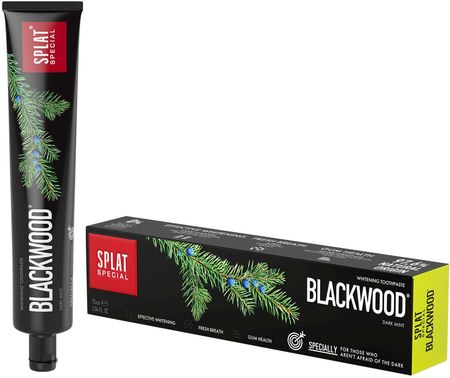 Splat Iney Pasta Special Blackwood Unikalna Czarna O Właściwościach Silnie Wybielających 75ml