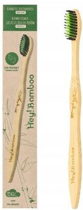 Hey! Szczoteczka Bambusowa Średnia Bamboo Toothbrush Medium