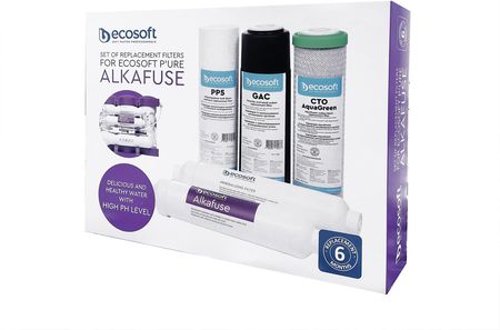 Zestaw 5 wkładów do filtra osmozy Ecosoft Pure Alkafuse