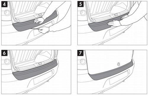 Tuning optyczny Rgm Listwa Nakładka Ochronna Na Zderzak Vw Touran 03