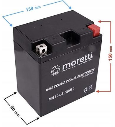 Moretti Akumulator Agm Gel Mb10L-Bs 12V 11Ah 5916312002166