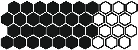 Mgdesign Naklejki Na Auto Motyw Hexagon 40 Sztuk 5Cm Mg414