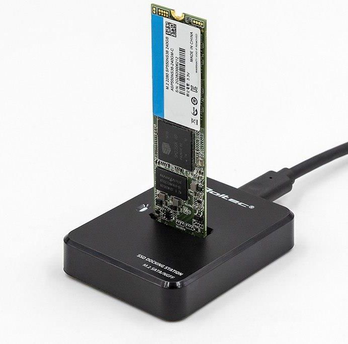 Qoltec Stacja dokująca dysków SSD M.2 SATA NGFF - zdjęcie 3 Qoltec Stacja dokująca dysków SSD M.2 SATA NGFF