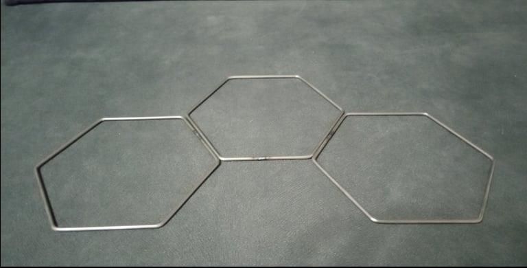 Sześciokąt Metal Niemalowany 12Cm Do Łapaczy Snów - zdjęcie 2 Sześciokąt Metal Niemalowany 12Cm Do Łapaczy Snów