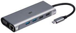 Isy Adapter Wieloportowy Iad-1026 7W1 USB-C (IAD1026) - Stacje dokujące do tabletów