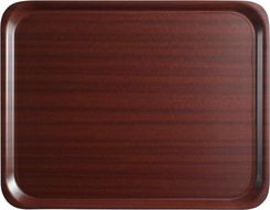 Zdjęcie Cambro Taca Laminowana Mykonos Z Antypoślizgową Powierzchnią Mahoń Prostokątna 330X430 (24575) - Trzebinia
