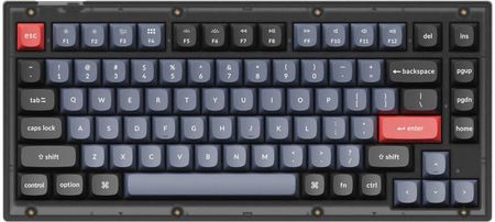 Klawiatura Keychron V1 QMK Frosted Black (V1A3)