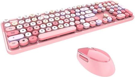 Zestaw klawiatura + mysz MOFII Sweet różowy (SMK623387AGPINK)