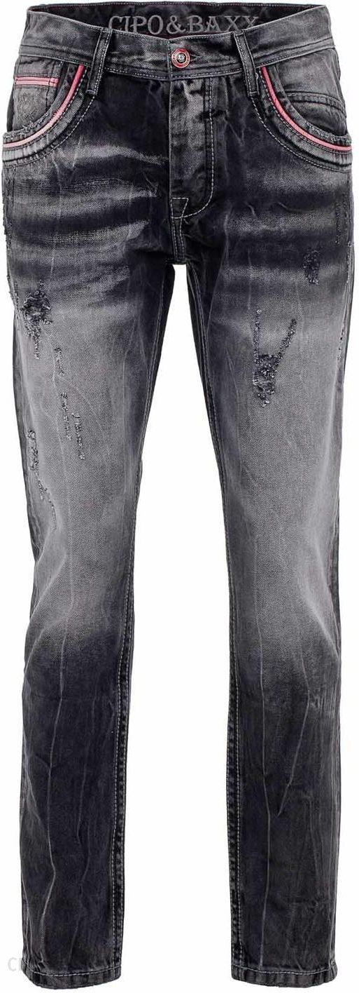 Spodnie jeansowe męskie DENIM CIPO & BAXX CD696 BLACK