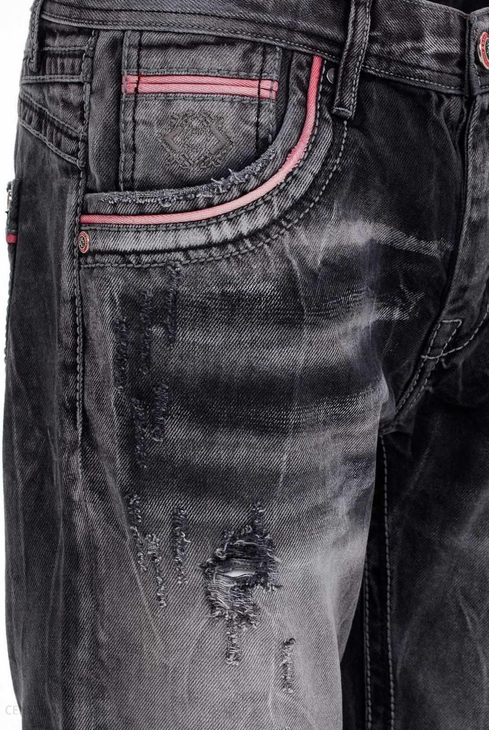 Spodnie jeansowe męskie DENIM CIPO & BAXX CD696 BLACK