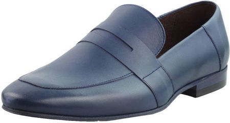 Niebieskie skórzane buty męskie Fabre 4200 44