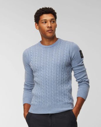 Moda Swetry Wełniane swetry We\u0142niany sweter jasnoszary-w kolorze bia\u0142ej we\u0142ny Na ca\u0142ej powierzchni 