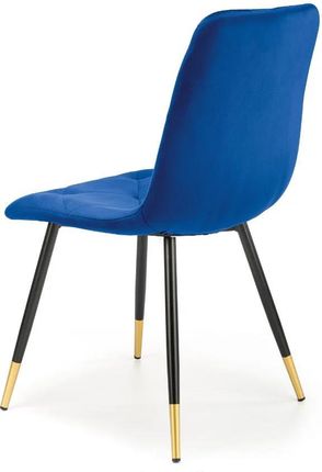 Krzesło Tapicerowane K438 Velvet Granatowe V-Ch-K/438-Kr-Granatowy