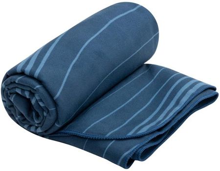 Sea To Summit Ręcznik Szybkoschnący Z Mikrofibry Drylite Towel L 120X60 Cm Atlantic Wave Granatowy Wzór 17244