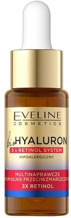 Eveline Cosmetics Biohyaluron 3 X Retinol Multinaprawcze Serum Silnie Przeciwzmarszczkowe 18 Ml
