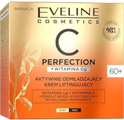 Krem Eveline Cosmetics C Perfection Aktywnie Odmładzający Liftingujący 60+ na dzień i noc 50ml