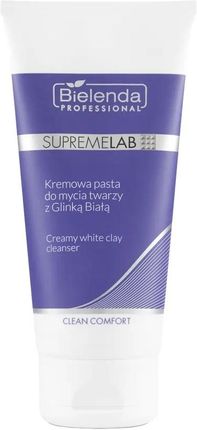 Bielenda Professional Supremelab Clean Comfort Kremowa Pasta Do Mycia Twarzy Z Glinką Białą 150 G