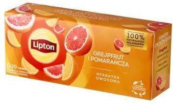 Herbata Lipton Herbatka Owocowa - Grejpfrut I Pomarańcza (20 Torebek ...