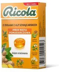 Ricola Cukierki Miętowo-Pomarańczowe Z Imbirem