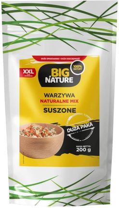 Big Nature Warzywa suszone naturalne mix bez soli i chemii 200 g