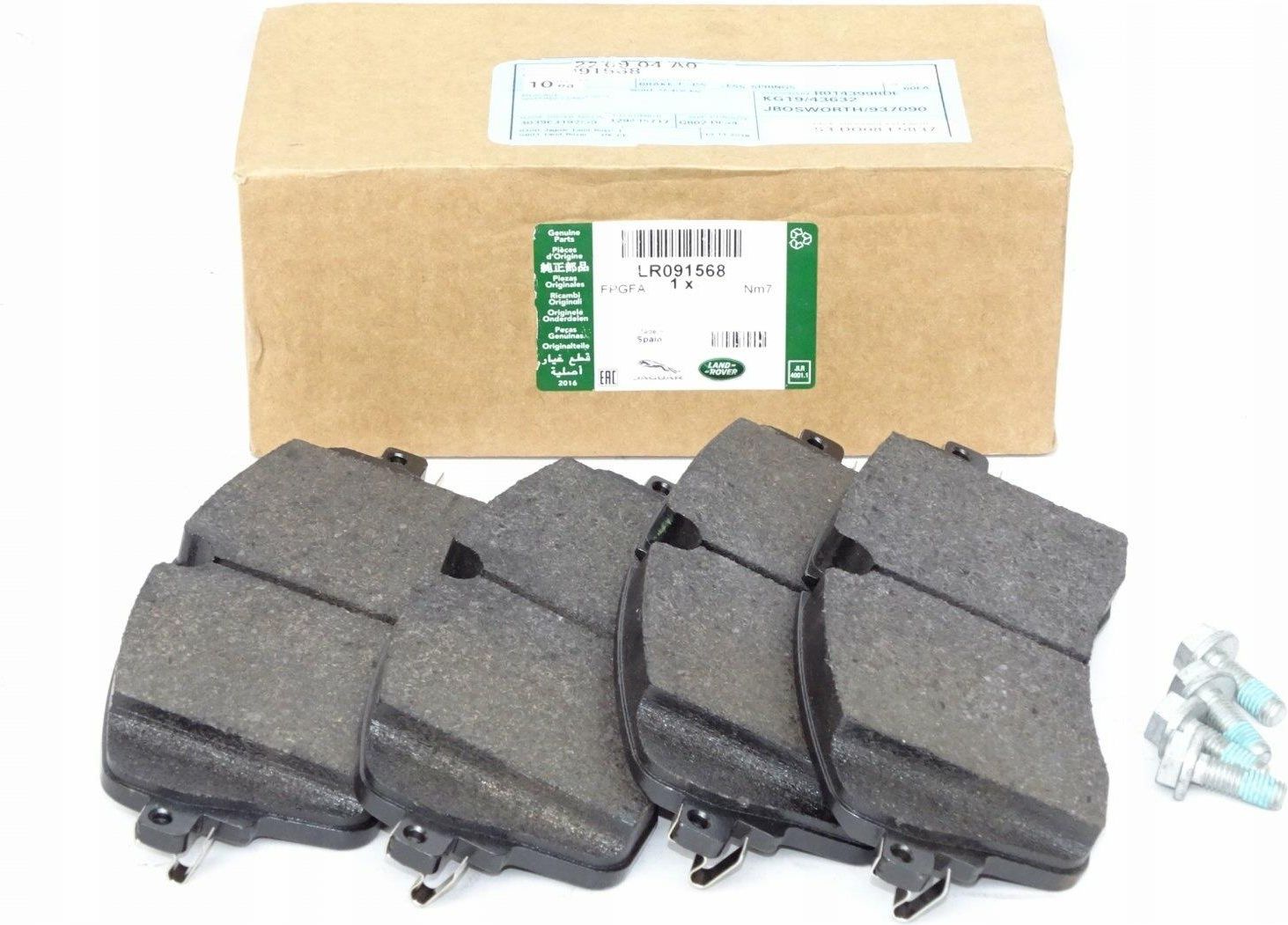 Klocki hamulcowe Land Rover Oe Nowe Klocki Hamulcowe Przednie Range ...
