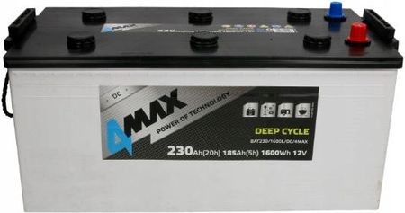 4Max Akumulator 230Ah L Plus Deep Cycle Bat230 1600L D Bat230 1600L Dc 4Max