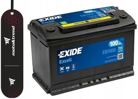 Exide Akumulator Excell 100Ah 720A Eb1000