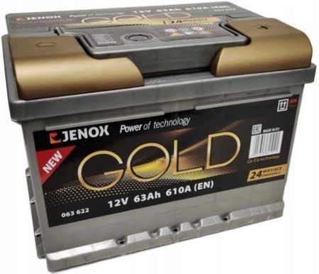 Jenox Akumulator Gold 12V 63Ah 610A Jenox063622